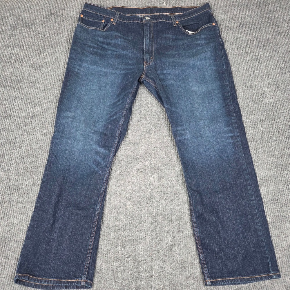 Levis 559 Relaxed Straight Fit Dark Wash Indigo Jeans Mens 44x32 00559-0598